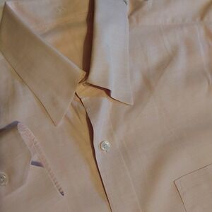 J Hilburn Men's Long‎ Sleeve Button Down Designer Pink Dress Shirt 16.5